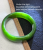 Canadian Polar Jade Bangle Natural Jade Bracelet AAA Grade 58mm #2410