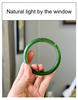 Canadian Polar Jade Bangle Natural Jade Bracelet AAA Grade 58mm #2410