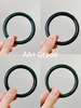 Hetian Jade Bangle Bluish Green Natural Jade Bracelet 7 to 8 mm #1533