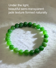 Polar Jade Beaded Bracelet Polar Jade Mine Vivid Green Natural Jade 8mm #1428