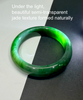 Canadian Polar Jade Bangle Natural Jade Bracelet A Grade 54.5mm #1447
