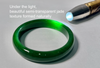 Canadian Polar Jade Bangle Natural Jade Bracelet AAA Grade 62.5mm #1470