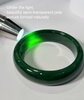 Canadian Polar Jade Bangle Natural Jade Bracelet A Grade 55.5mm #1520