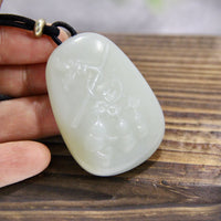 WHITE JADE GOURD PENDANT #1016