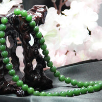 18" 10~11mm POLAR JADE BEADED NECKLACE #1569