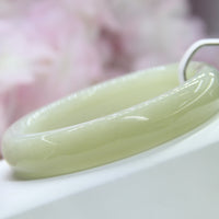 White Jade Bangle 60.5mm #123