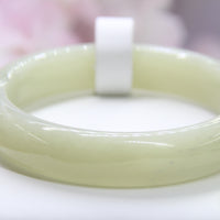 White Jade Bangle 60.5mm #123