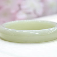 White Jade Bangle 60.5mm #123