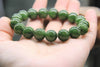 12mm Siberian Jade Beaded Bracelet #1881