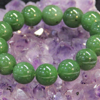 14mm Jade Beaded Bracelet #1884