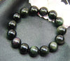 14mm Obsidian Rainbow Eye Beaded Bracelet #1845