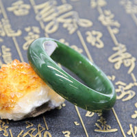 A CANADIAN JADE BANGLE 60MM  #158