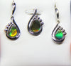 Ammolite Earring And Pendant Set #164