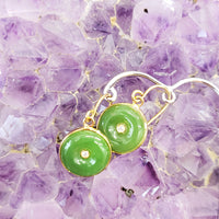 PI STYLE JADE EARRINGS #1078