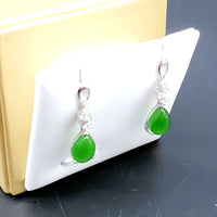 Siberian Nephrite Jade Earrings #1659