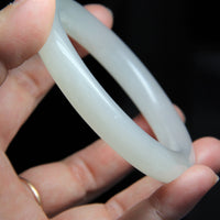 White Jade Bangle 57mm #225