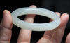 White Jade Bangle 57mm #225