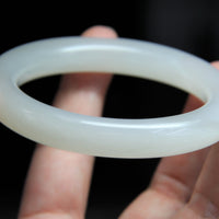 White Jade Bangle 57mm #225