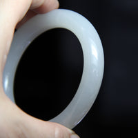 White Jade Bangle 57mm #225