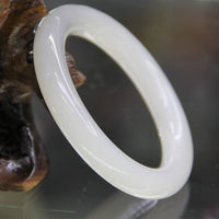 White Jade Bangle 57mm #225