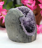 AMETHYST SEMI-GEODE POLISHED EDGE 2.6LB #267