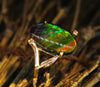 18K Diamond Ammolite Ring #365