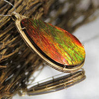 18k Ammolite Pendant #1536