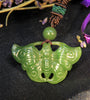 HAND-CARVED BUTTERFLY JADE PENDANT #1785