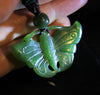 HAND-CARVED BUTTERFLY JADE PENDANT #1785