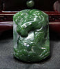 HAND-CARVED JADE HORSE PENDANT #500