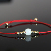 14K Eternal Fortune Red Cord Bracelet #510