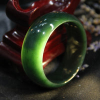 WIDE BAND JADE BANGLE 54MM #597