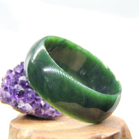 WIDE BAND JADE BANGLE 60MM #599