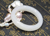 WHITE JADE BANGLE 56.6MM #686