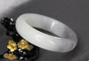 Hetian White Jade Bangle 59mm #697