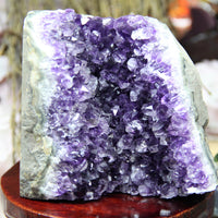 AAA Semi-Geode Amethyst Cluster #858