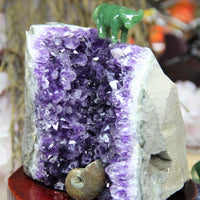 AAA Semi-Geode Amethyst Cluster #858