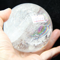 Natural White Crystal (Rock Crystal) Ball  #1296