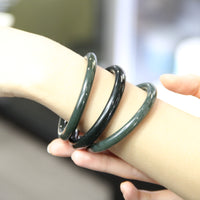 TRIPLE HETIAN JADE BANGLES 8MM #1576