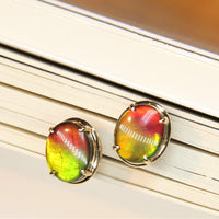 18K Ammolite Earrings #912