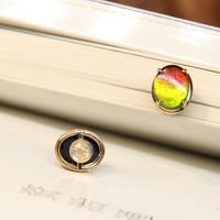 18K Ammolite Earrings #912