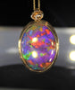 18k Diamond Ammolite Pendant #919