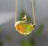 18k Swan Ammolite Pendant #926