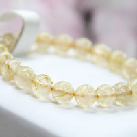 Rutilated Gold Quartz Bracelet #1848