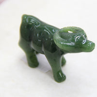 HAND CARVED JADE ANIMAL - BUFFALO #2308