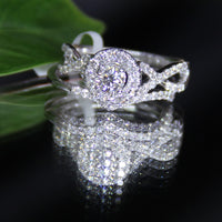 14K Diamond Ring Stacking Rings #1562