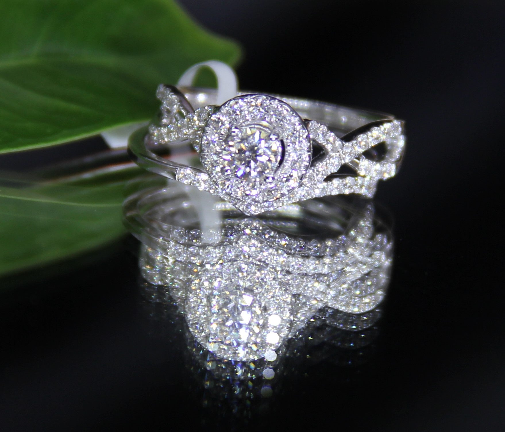 Eternal Love 14K Diamond Ring Stacking Rings #1562