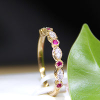 10k Diamond Ruby Ring #1553