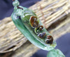 Palm Stone Eggplant Jade Pendant #1770