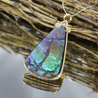 18k Ammolite Pendant #1538